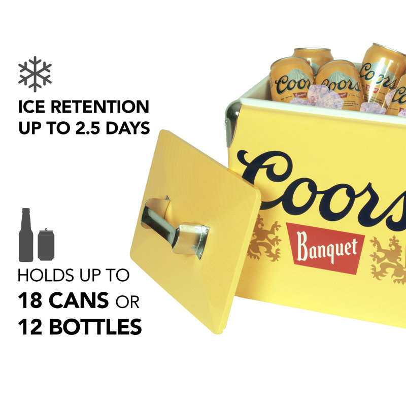 Coors Light Coors Banquet Retro Ice Chest Cooler with Bottle